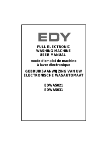 Bruksanvisning Edy EDWA5031 Tvättmaskin