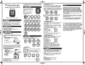 Handleiding CicloSport CicloMaster CM 309 Fietscomputer