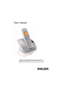 Handleiding Philips CD2351G Draadloze telefoon