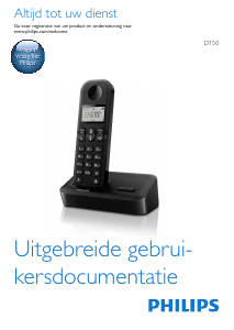 Handleiding Philips D1503B Draadloze telefoon