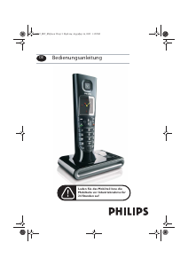 Bedienungsanleitung Philips ID9371B Schnurlose telefon