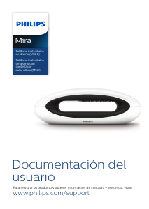 Manual de uso Philips M5602WG Teléfono inalámbrico