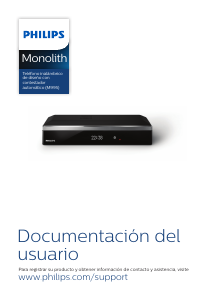 Manual de uso Philips M9951B Monolith Teléfono inalámbrico