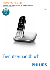 Bedienungsanleitung Philips S8A Schnurlose telefon