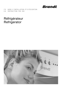 Mode d’emploi Brandt BFD2304BW Réfrigérateur combiné
