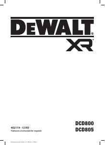 Manual DeWalt DCD805B Maşină de găurit-înşurubat