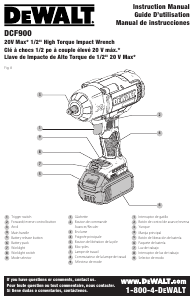 Manual DeWalt DCF900H1 Impact Wrench