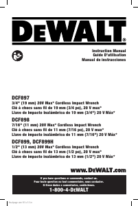 Manual de uso DeWalt DCF899P1 Llave de impacto