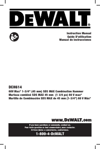Manual de uso DeWalt DCH614X2 Martillo perforador