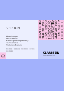 Bedienungsanleitung Klarstein 10045665 Verdon Uhrenbeweger