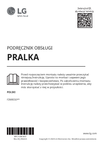 Instrukcja LG F2W8S506W Pralka