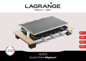 Manual Lagrange 399011 Elegance Raclette Grill