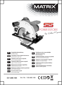 Bedienungsanleitung Matrix CS 1200-185 Kreissäge