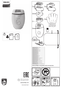 Manual Philips BRE219 Epilator