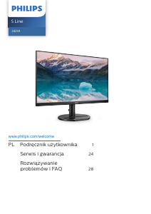 Instrukcja Philips 242S9AL S Line Monitor LED