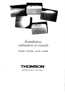 Mode d’emploi Thomson A71BD/DF Lave-linge