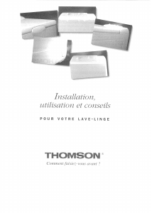 Mode d’emploi Thomson A72BD/DF Lave-linge