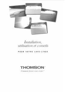 Mode d’emploi Thomson AJ600T Lave-linge