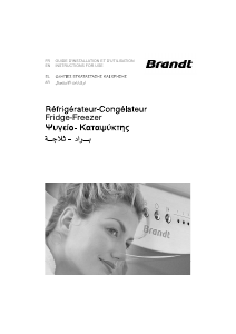 Mode d’emploi Brandt BFD1420BW Réfrigérateur combiné