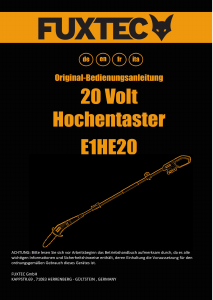Bedienungsanleitung Fuxtec FX-E1HE20 Kettensäge