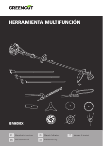 Manual de uso Greencut GM650X-5 Cortabordes