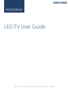 Manual Insignia NS-43N101NA24 LED Television