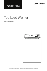 Handleiding Insignia NS-TWM45W1 Wasmachine