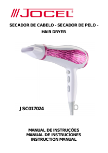 Manual de uso Jocel JSC017024 Secador de pelo