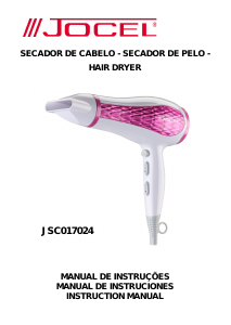 Manual Jocel JSC017024 Hair Dryer