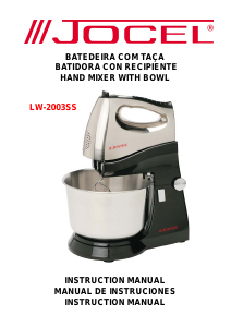 Handleiding Jocel LW-2003SS Handmixer