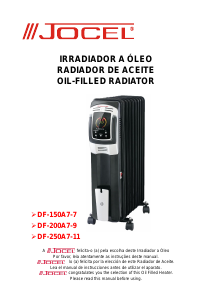 Manual de uso Jocel DF-150A7-7 Calefactor
