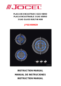 Manual Jocel JP3GV009029 Hob