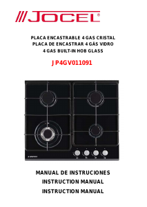 Handleiding Jocel JP4GV011091 Kookplaat