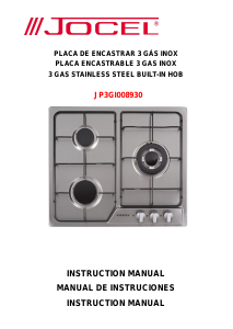 Manual Jocel JP3GI008930 Hob