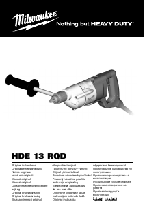 Manual Milwaukee HDE 13 RQD Maşină de găurit cu percuţie