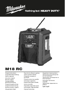 Manual Milwaukee M18 RC-0 Rádio