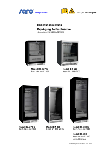 Bedienungsanleitung Saro DA 127 G Reifschrank