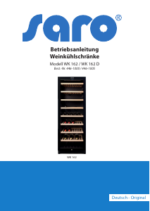 Bedienungsanleitung Saro WK 162 D Weinklimaschrank