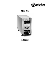 Manual Bartscher 100273 Mini-XS Toaster