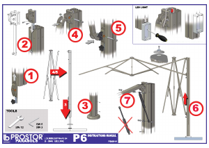 كتيب شمسية حديقة P6 Prostor