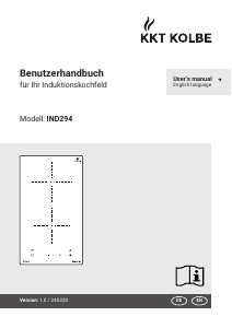 Handleiding KKT Kolbe IND294 Kookplaat