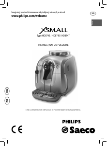 Manual Philips Saeco HD8743 Xsmall Cafetieră