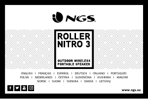 Εγχειρίδιο NGS Roller Nitro 3 Ηχείο