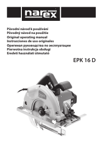 Руководство Narex EPK 16 D Циркулярная пила