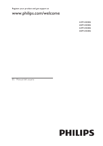 Manual de uso Philips 42PFL5008G Televisor de LED