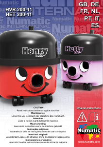 Mode d’emploi Numatic HET 200-11 Hetty Aspirateur