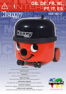 Mode d’emploi Numatic HVX 160-11 Henry Xtra Aspirateur