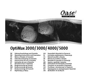 Руководство Oase OptiMax 4000 Насос для фонтана