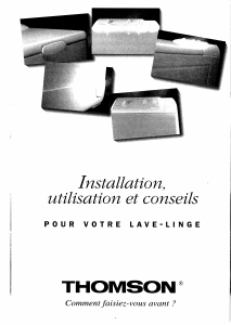 Mode d’emploi Thomson AC90 Lave-linge