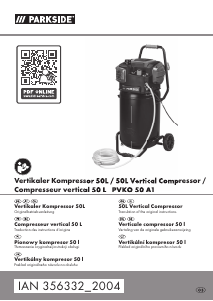 Handleiding Parkside IAN 356332 Compressor